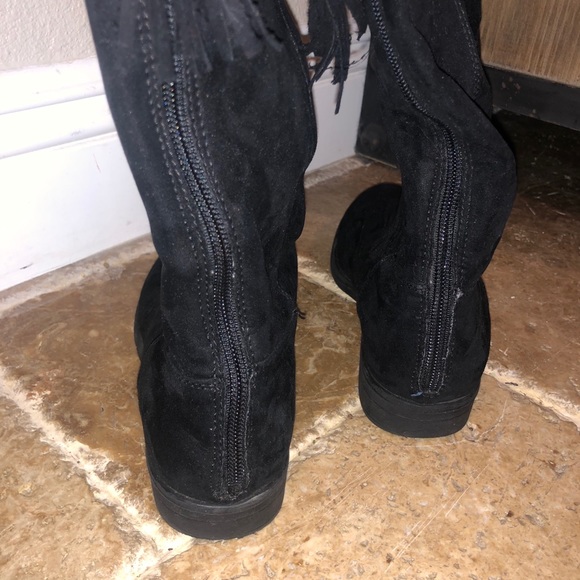 Girls Faux-suede tall boots~ Size 3 - Picture 5 of 11